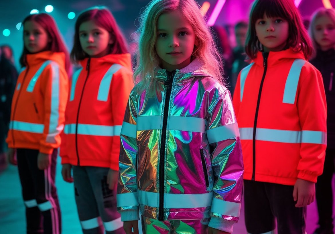 ГИБДД Канска и школьники проверяют наличие светоотражателей у детей